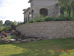  Retaining Wall used for foundational support, erosion control and aesthetic value 